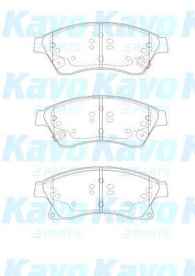 KAVO PARTS bp1017 -  Комплект тормозных колодок, дисковый тормоз